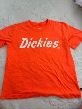 Dickies Kids Bright Orange Logo Tee
